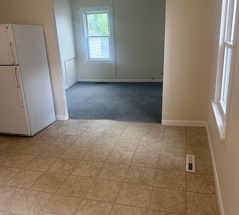 View from kitchen into living room.
Living room is very small.