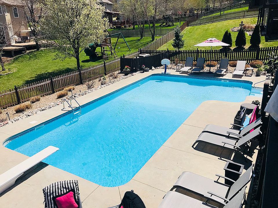 Large heated salt water pool