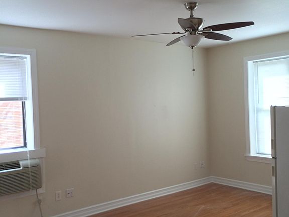 View of living space from entrance vestibule