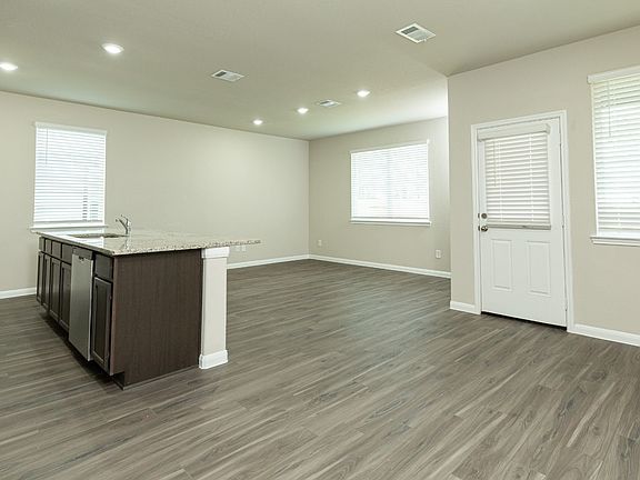 Family Room to Dining Area and Kitchen