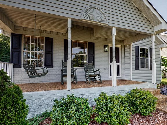Front porch and new landscaping.