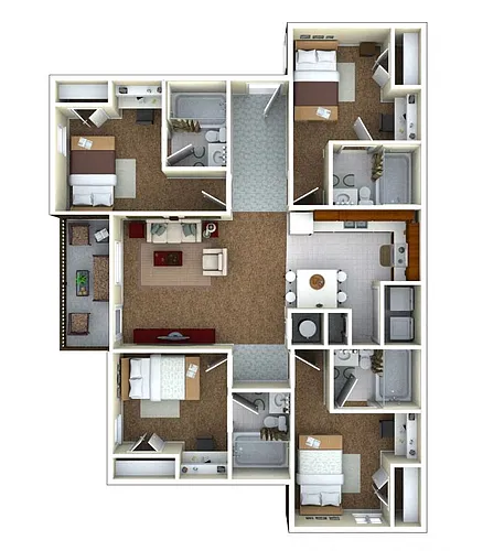 Floor plan 4 bedroom