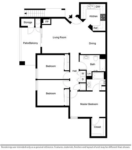 Floor plan Three Bedroom
