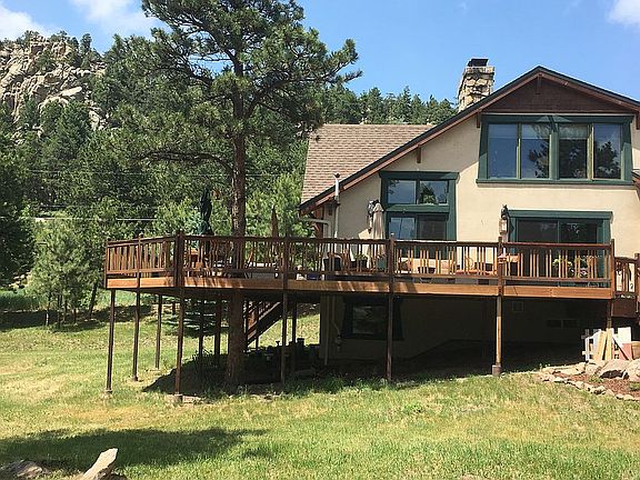 View of deck from back