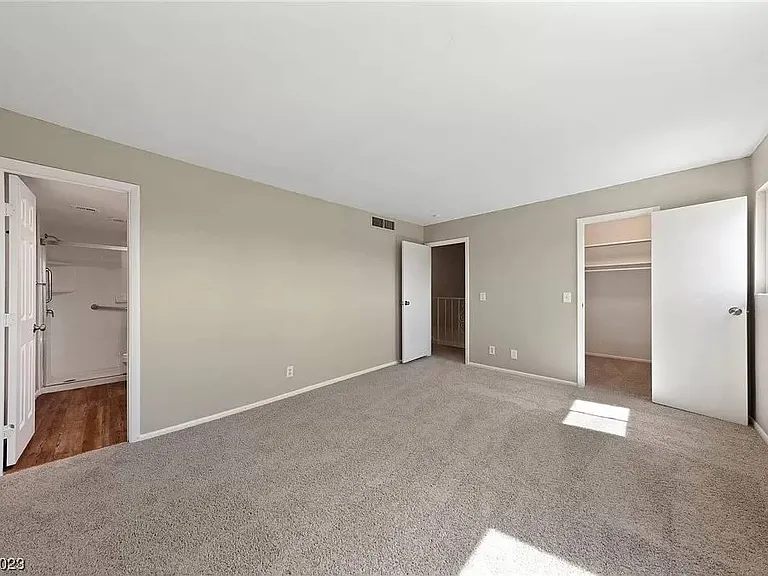 Master Bedroom with walk In Closet
