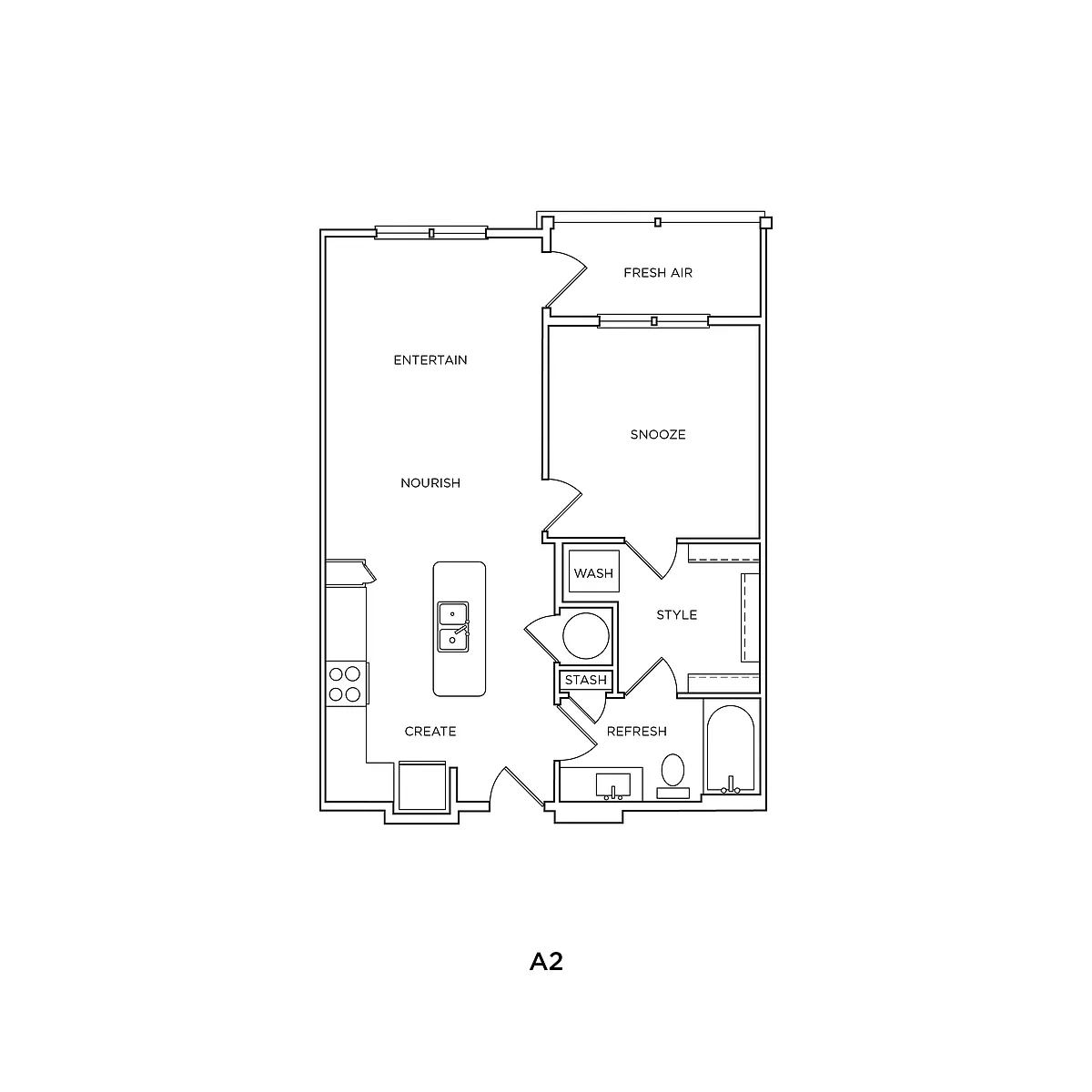 Floor plan A2-ALT-1