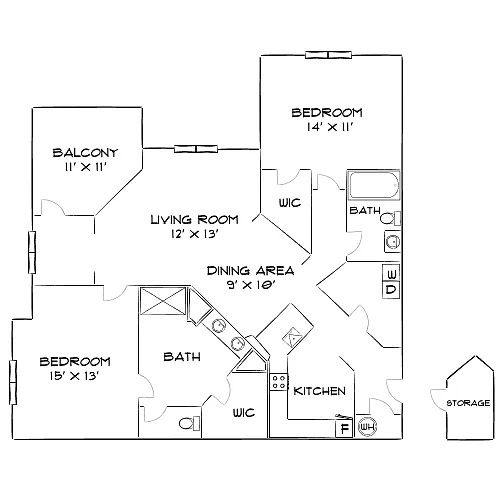 Floor plan Design 2B