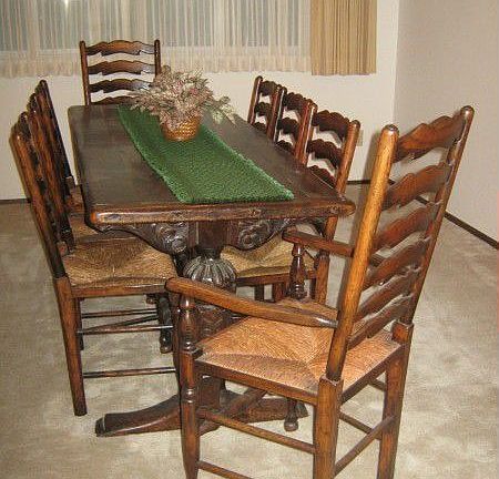 Separate formal dining room easily seats 8 with room to spare.