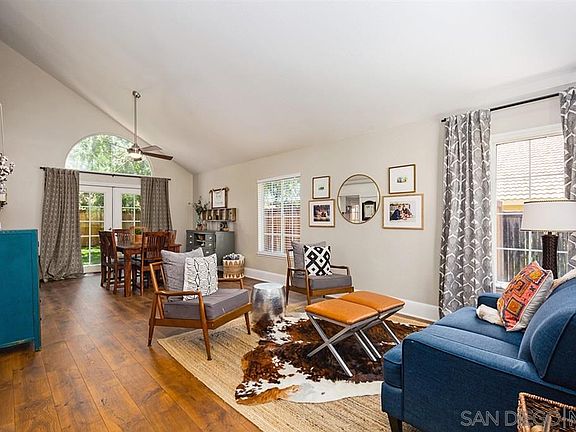 Spacious living room and dining room.