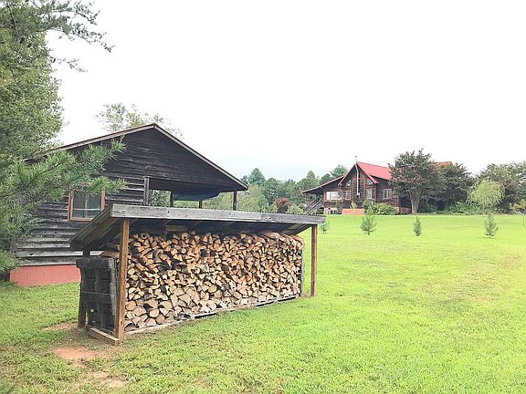 Firewood stacked for winter