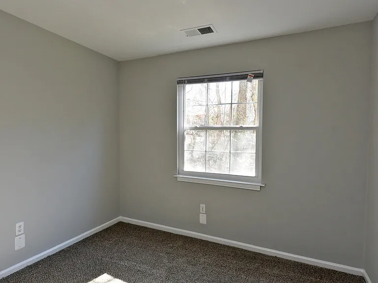 Cozy bedroom with carpet