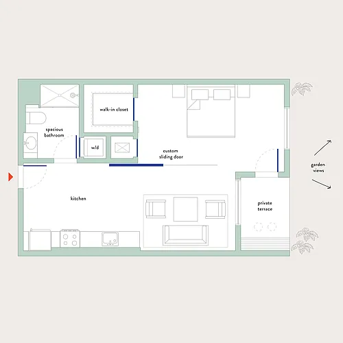 Floor plan 1B10