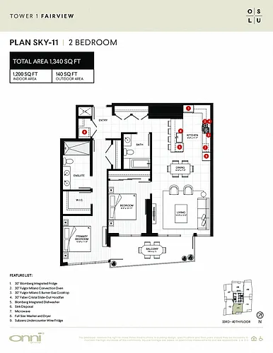 Floor plan Fairview Sky11