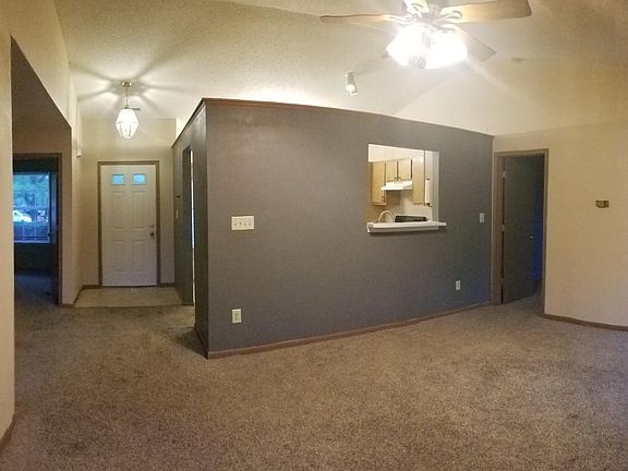 From living room looking at entry and kitchen