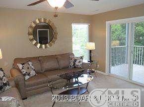 Screened deck off living room