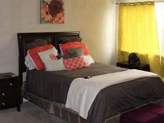 Master bedroom with two closets