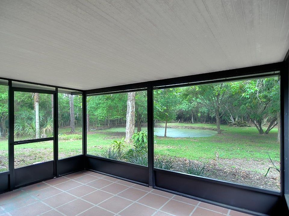 Enclosed back patio