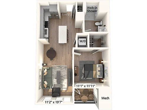 Floor plan AM10-727sf-2207-2307