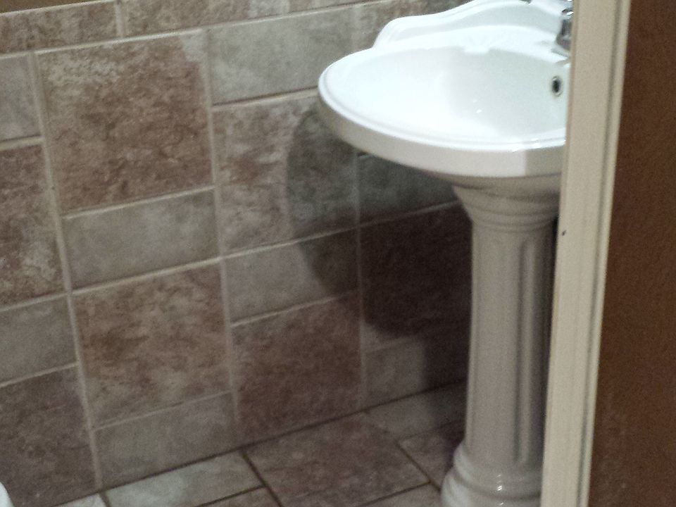 Basement half bath