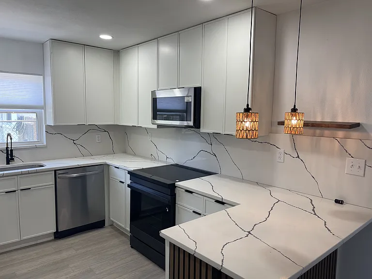 kitchen from the main walkway.