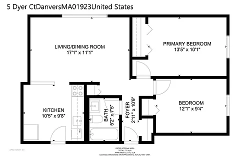 Floor plan 2bed