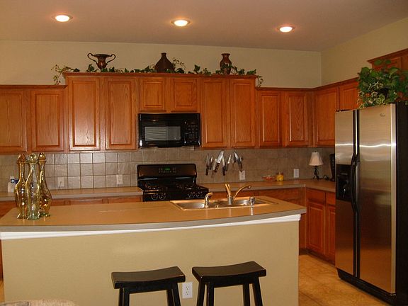 Kitchen open to living 