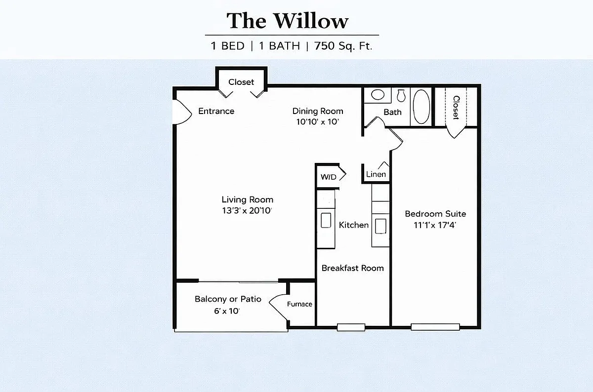 Floor plan The Willow