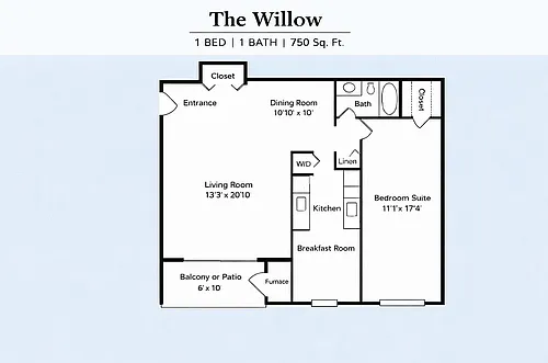 Floor plan The Willow