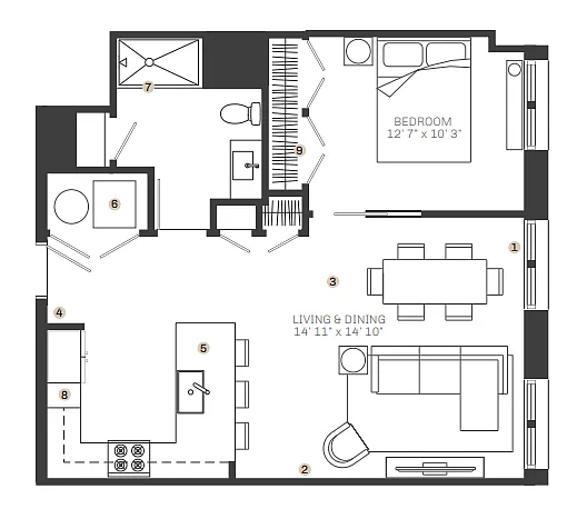 Floor plan A15