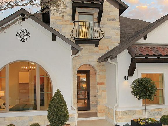 new homes with stone and stucco exterior