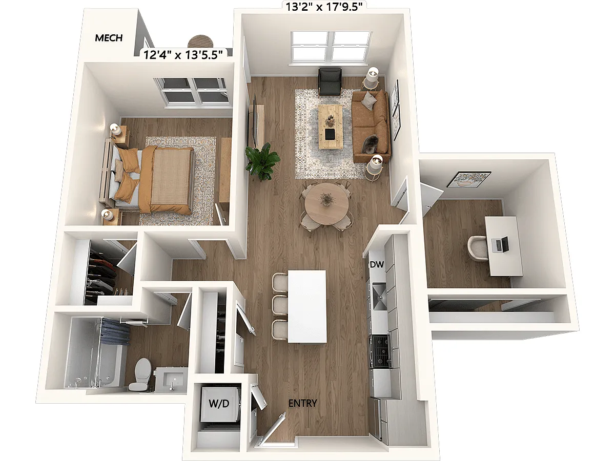 Floor plan A4 Den-899-Scheme III