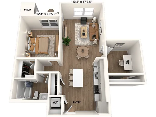 Floor plan A4 Den-899-Scheme III