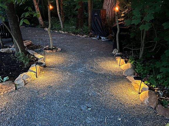Walkway to firepit