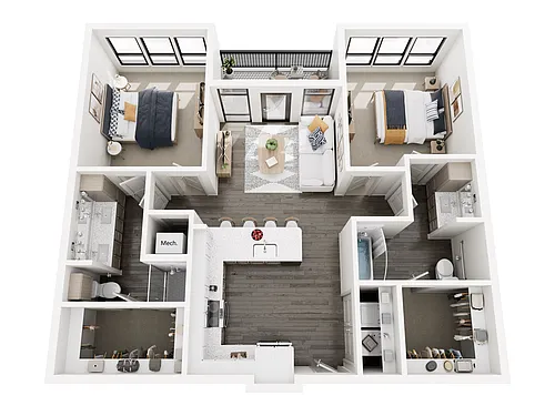 Floor plan B2 ADA