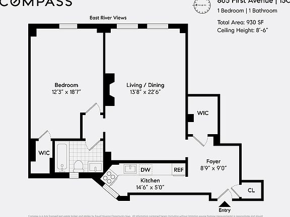 2nd image of 865 1st Ave APT 15C