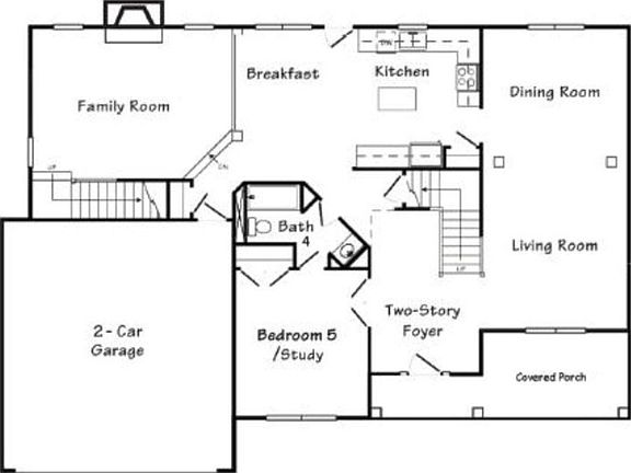 Main Level Floorplan