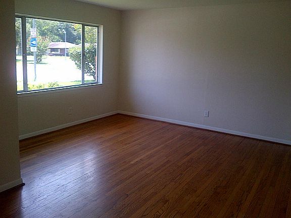 Family room showing front yard window.