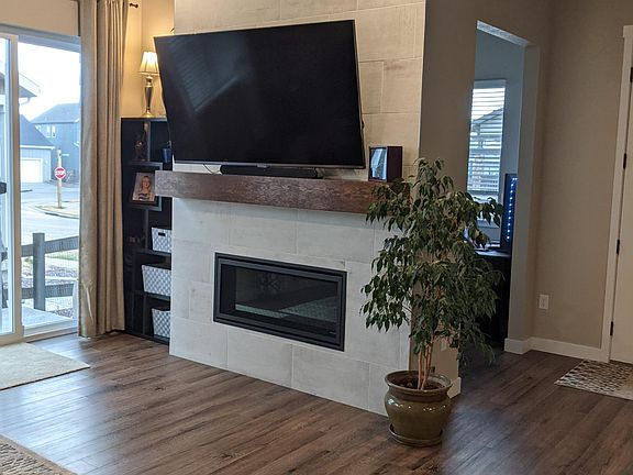 Main Floor Living Room. Office to the left, front door shown on right.