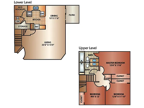 Floor plan Elevated Ridge Townhome