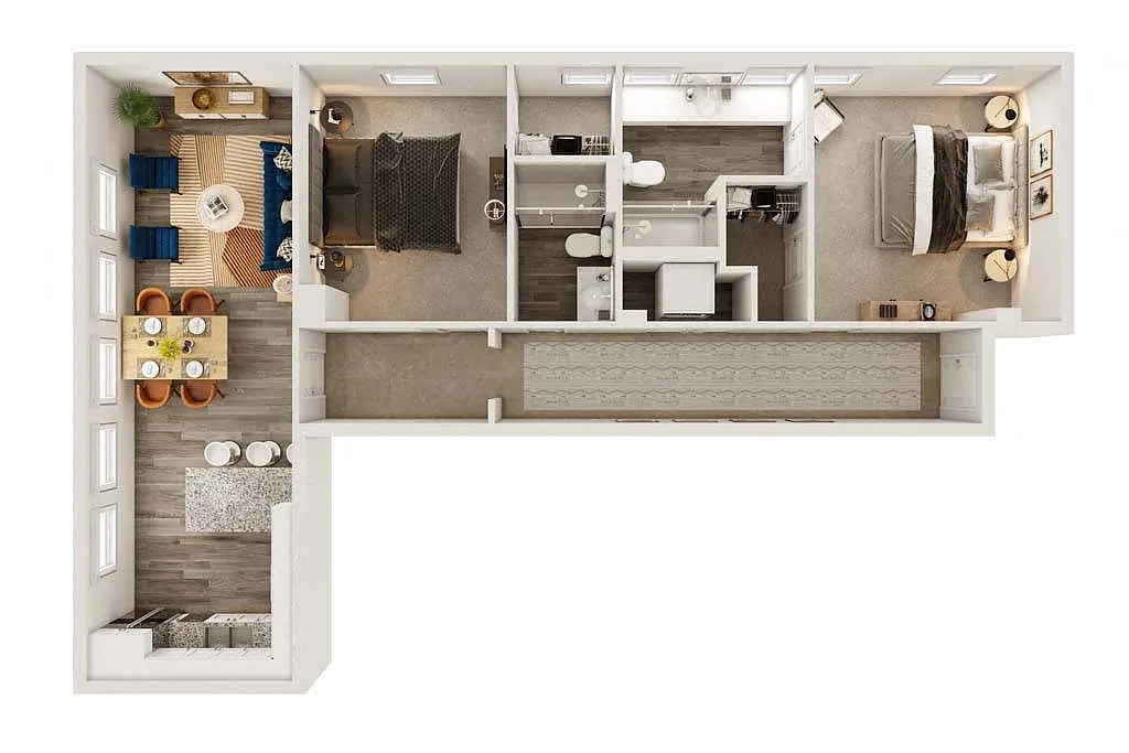Floor plan B6 - SECOND AVE