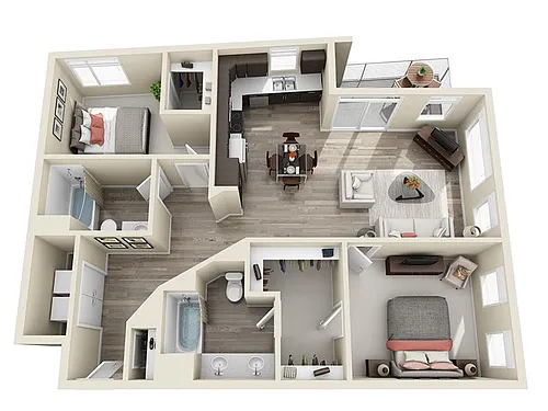 Floor plan B3