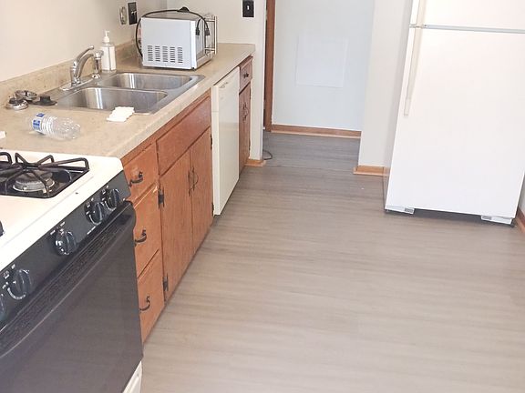 Kitchen with new flooring
