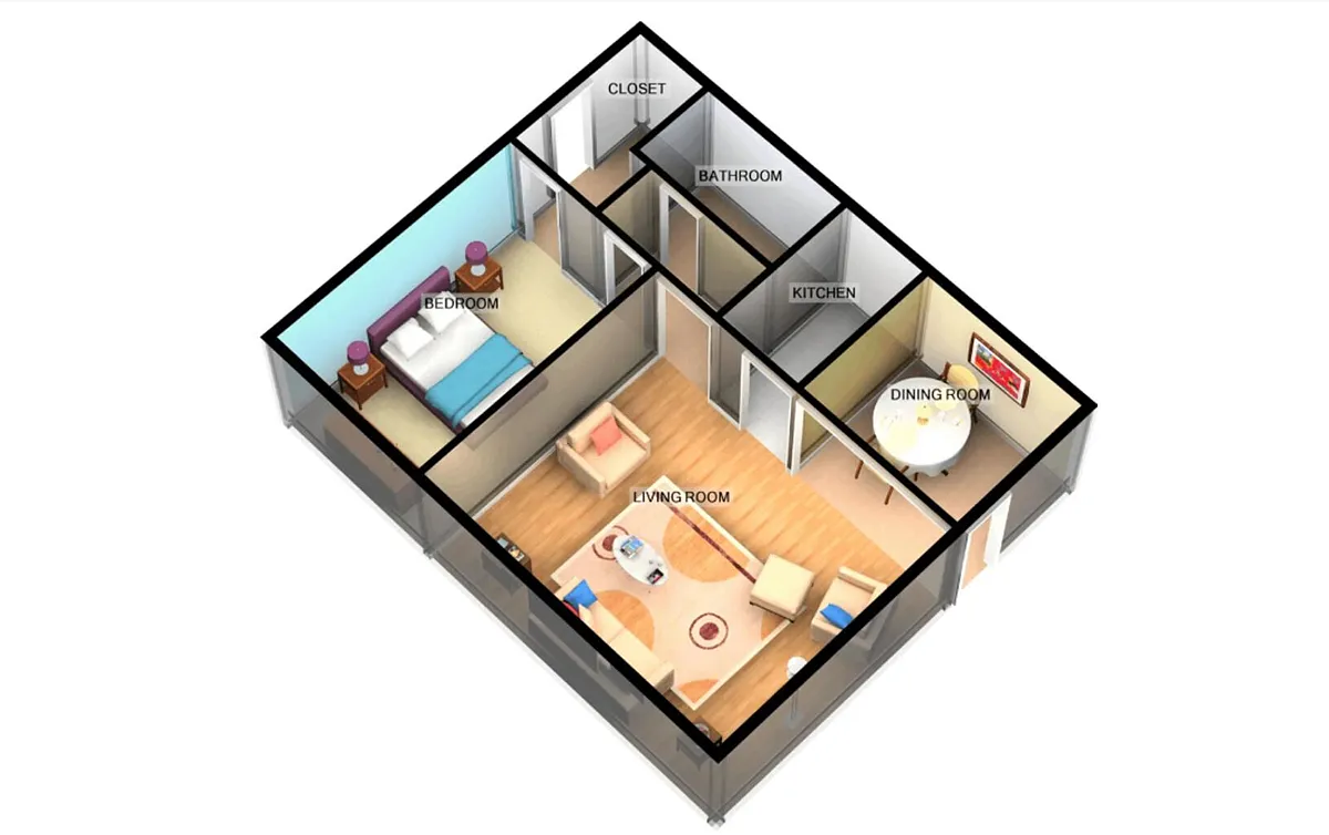 Floor plan A1-UP