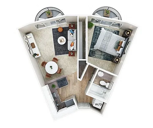 Floor plan 1X1