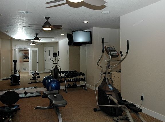 Home Gym with Television
