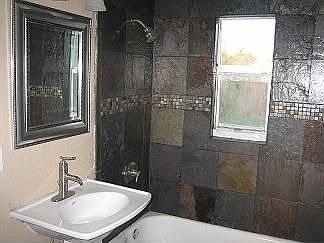 Slate bathroom
