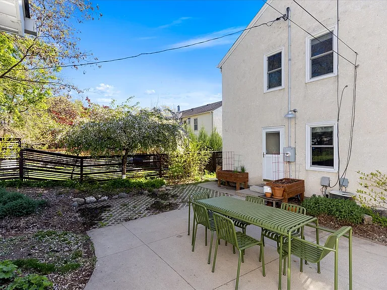 Rear view and patio