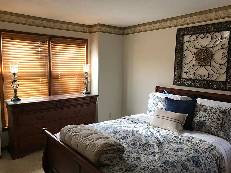 Master bedroom with master bath