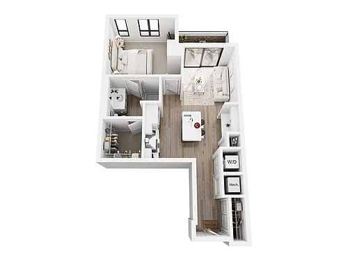 Floor plan 1 Bedroom A