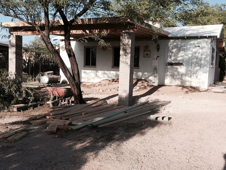 Front of house - remodel still underway.